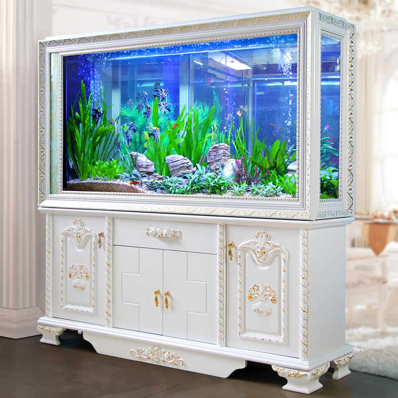 High Quality European Style Screen Cylinder Hydroponic Fish Tank For House