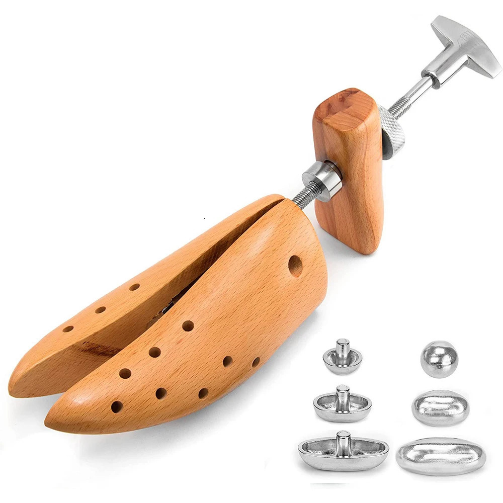 1 piece/piece shoe stretching machine beech wood shoe tree frame wooden adjustable flat pump shoe expansion machine tree size S/M/L/XL mens 241126