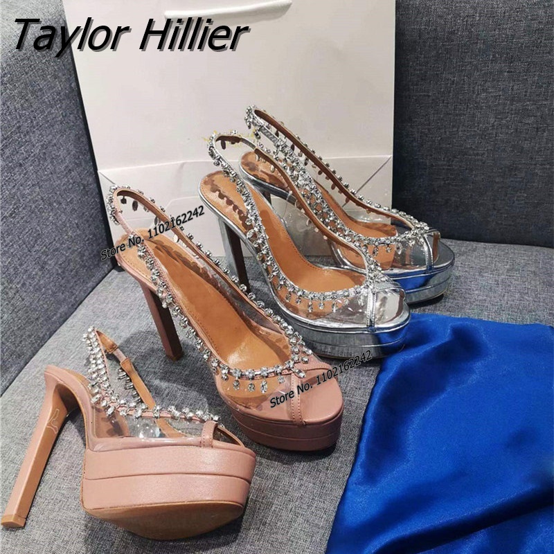 Brand Open Toe Wedge Sandals Rhie High Heels Back Strap Platform Women's Shoes Fashion Sexy Gladiator T-Stage Show