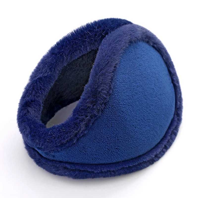Warm thick velvet earmuffs for winter outdoor bicycles wool rabbit fur for mens bicycles plush soft earmuffs W241126