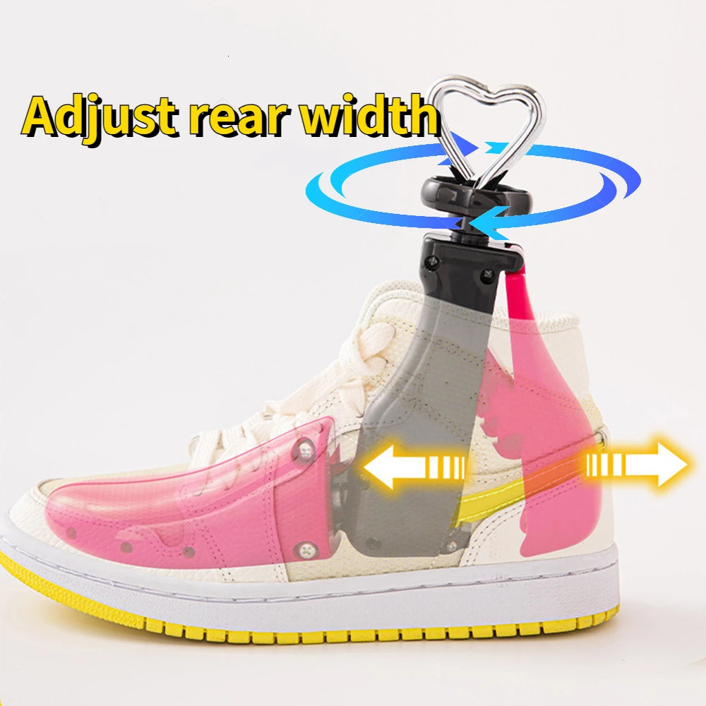 1Pc unisex adjustable flat high-heeled shoes stretch shoe tree mens plastic portable shoe shape stretch shoe rack 241126