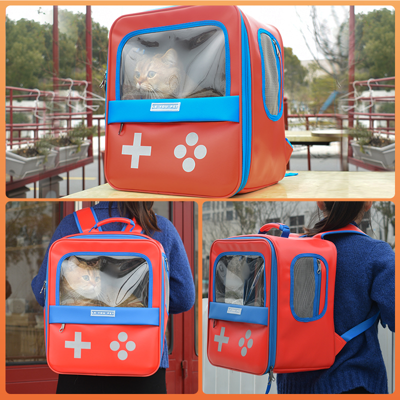 LOVE YOU PET New Products Pet Carrier Popular Design Fashion PU Leather Small Dog Cat Carrier