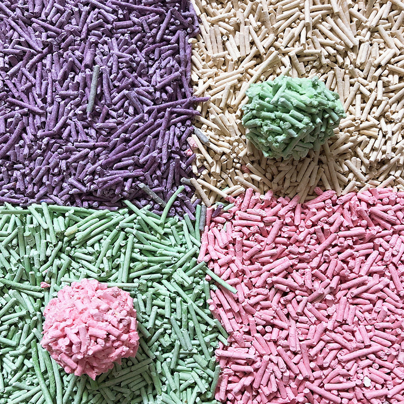 Wholesale Quick Clumping Tofu Cat Litter 2mm Pet Cat Litter Dust Free Super Clumping Pet Sand