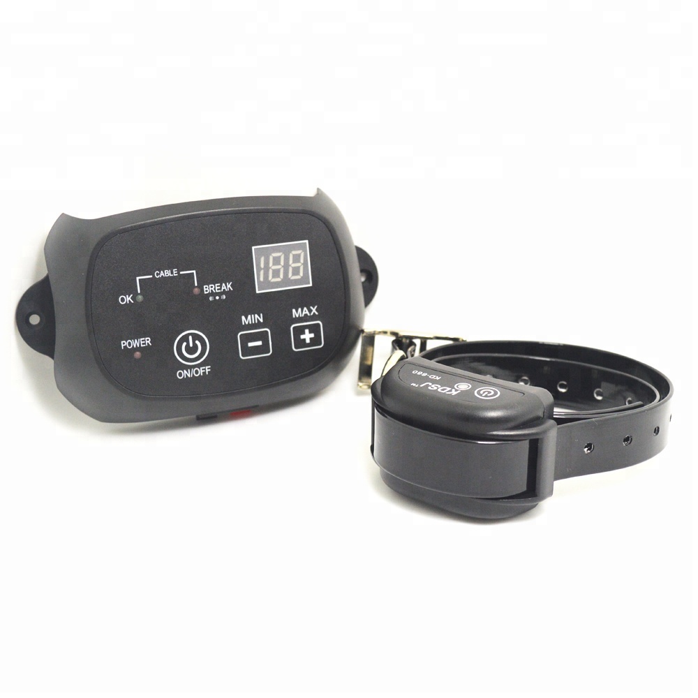 KD-660 Wire Dog Fence with Rechargeable Shock Pet Training Collar Receiver