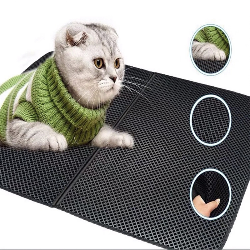 Wholesale Elevated Double Layer Cat Litter Mat Pet Cushion Bed Mat For Pet