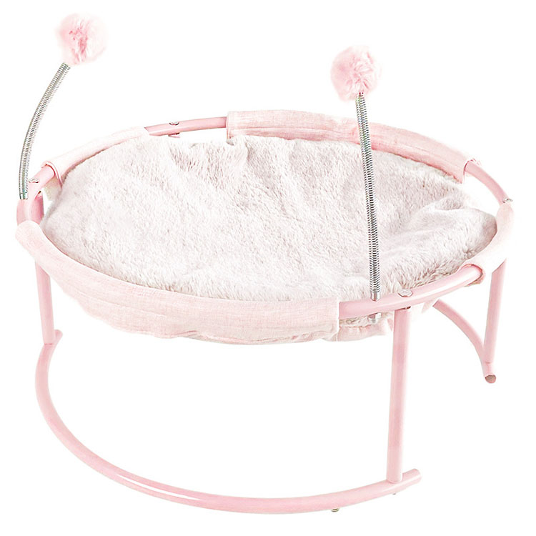 Breathable Mesh Luxury Cat Bed Washable Pet Bed durable cozy round fluffy pet hammock memory foam pet bed for Cat