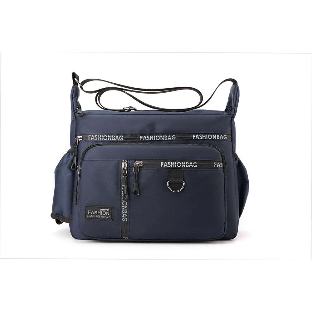 New Cross Bag for Men's Business Travel, Trendy Brand, Simple Single Shoulder Small Backpack 8645