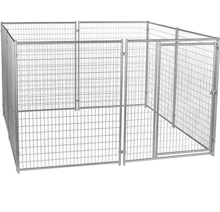 Dog Run Cage/pet Playpen Dog Kennel/metal Classic Large Galvanized Outdoor Pet Cages, Carriers & Houses for Dogs 1 Set 4.0mm