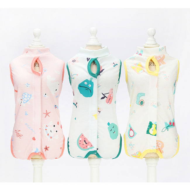 In stock thin breathable polyester cat sterilization suit anti-licking cat cloth pet surgery cat recovery suit