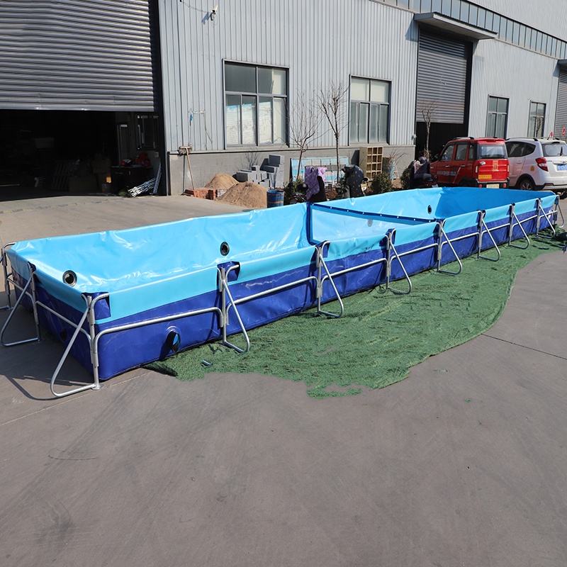 Custom PVC fish farming tanks aquaculture large fish ponds shrimp ponds