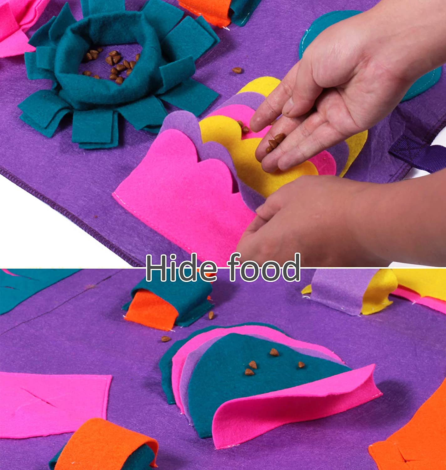 Jhome Pet Dropshipping Velvet Large Pet Snuffle Mat Slow Feeding Training Fleece Nose Work Snuffle Mat for Dogs