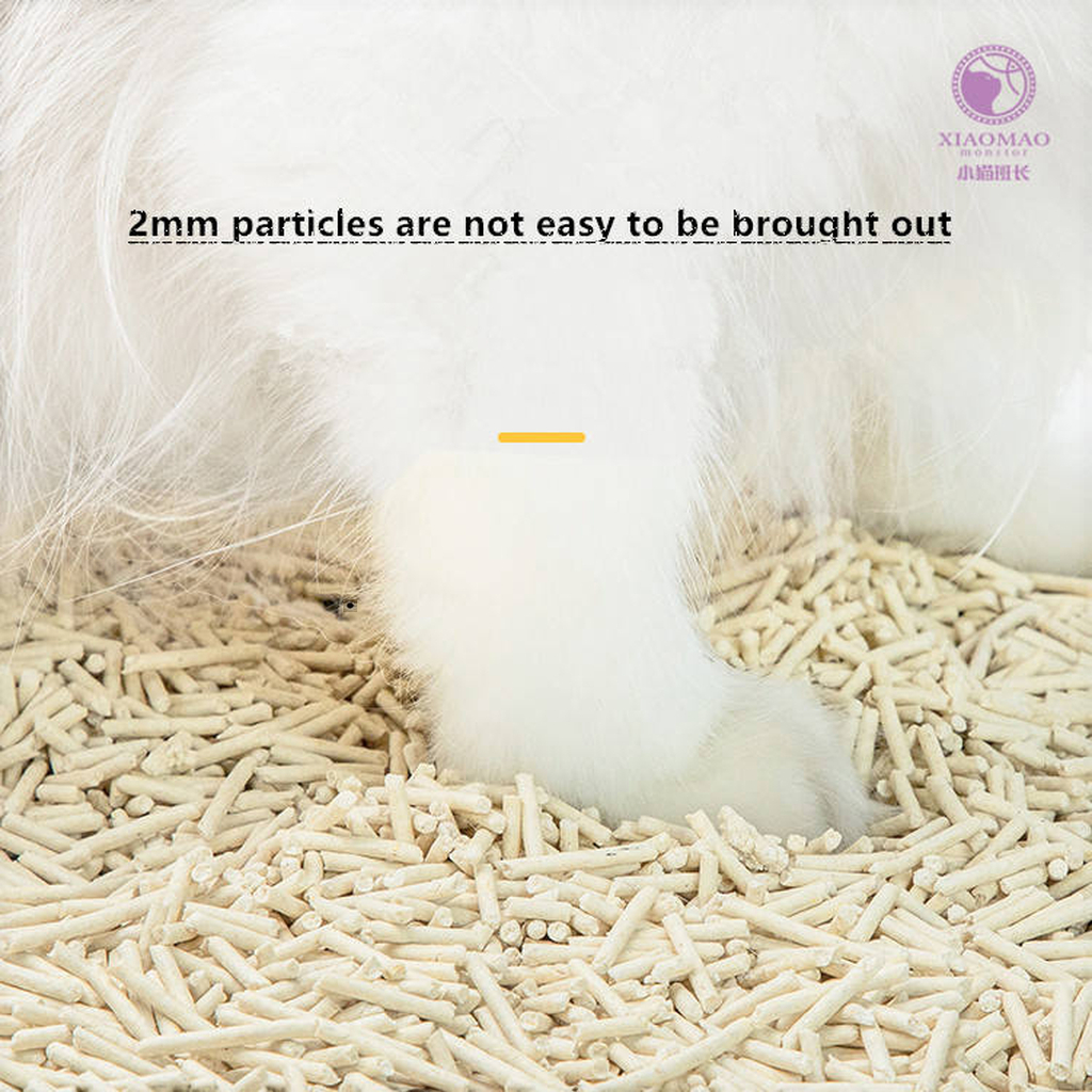 Wholesale 2.3KG Natural Plant Dust-Free Flushable Cat Litter Box Corn-Based Tofu Litter with Custom Logo for Cats