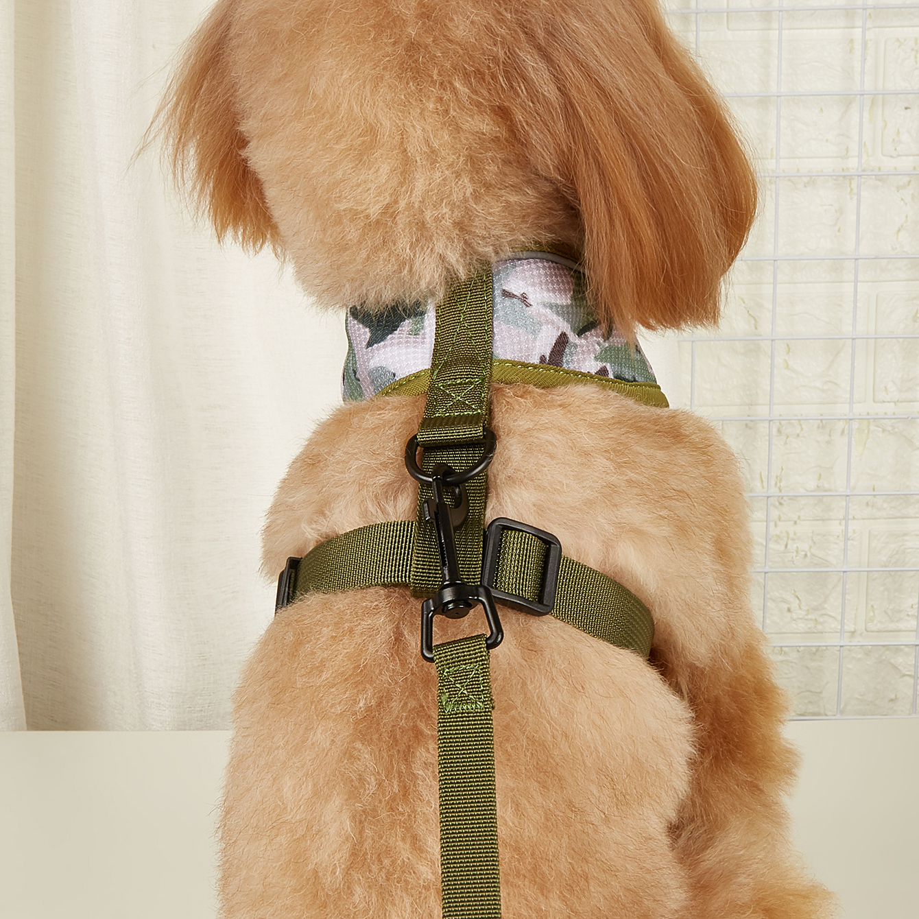 MIDEPET Wholesale Custom LOGO Accept Soft Mesh Design Reflective Sublimation Dog Harness And Leash Set For Small Medium Pet