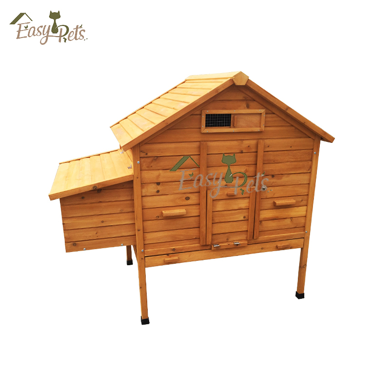 Garden Backyard Hen Wood Pet House bantam cock Poultry Cage Wooden Chicken Coop Wholesale with nesting box and outdoor run