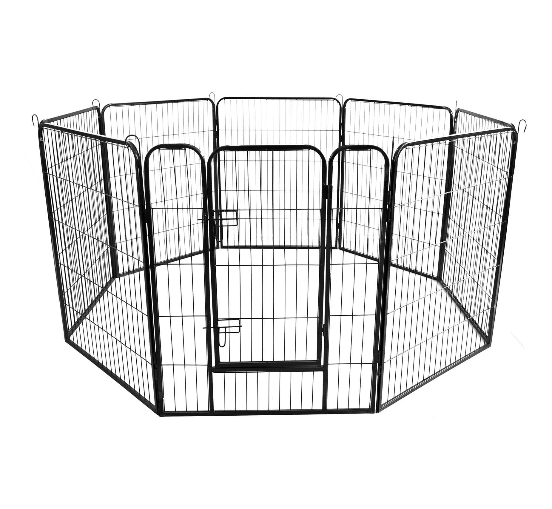 USA Warehouse 8-panel Cheap Temporary Expandable Petbaby Dog Fence Kennel Panels