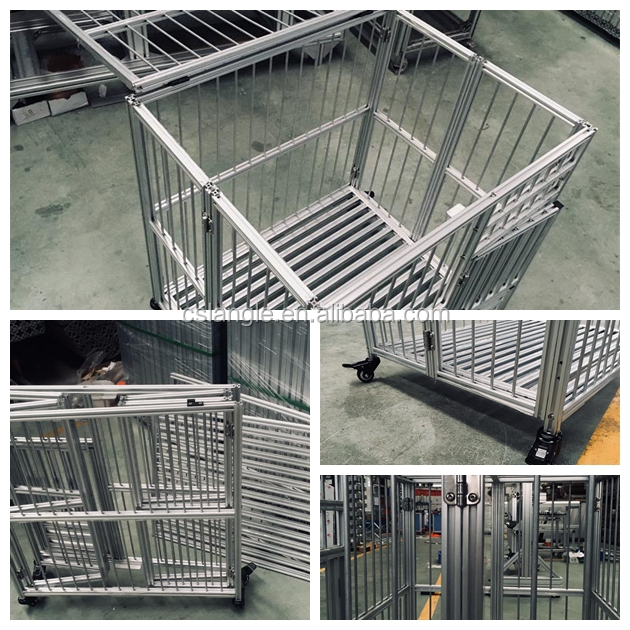 Langle Dog Suppliers in China Collapsible aluminum Dog Metal Cage Dog Kennel pet cage manufacturer from china