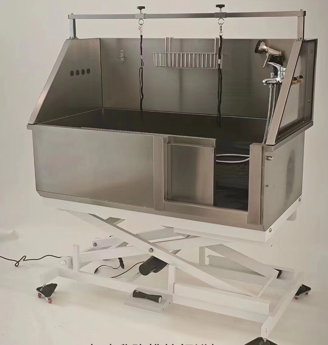 Grooming bath tub professional multifunctional grooming tub Electric lift pet durable stainless steel bathtub