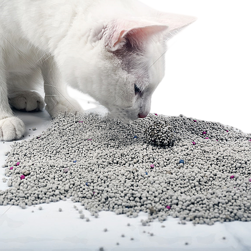OEM dust-free 100% natural sodium cat litter lemon fragrance lock strong clumped bentonite cat litter
