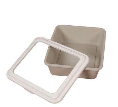 different rectangle plastic cat litter tray box