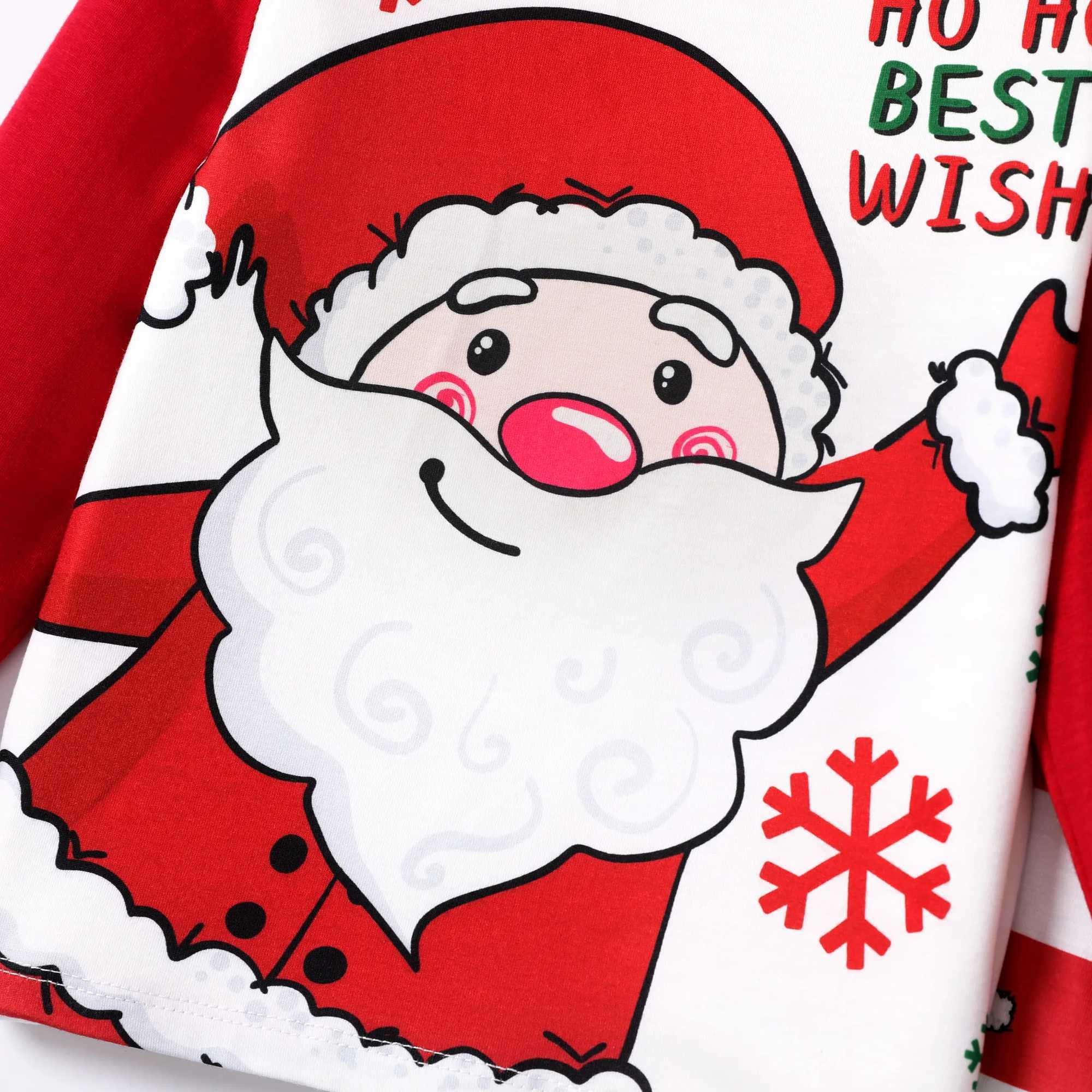 Clothing Sets 2pcs Baby Girl/Boy Christmas Childlike Santa Claus Print Striped Pajamas H241126