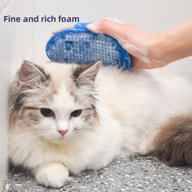 OF New Design Pet Grooming Palm Brush Hair Fur Grooming Massaging Brush For Dog