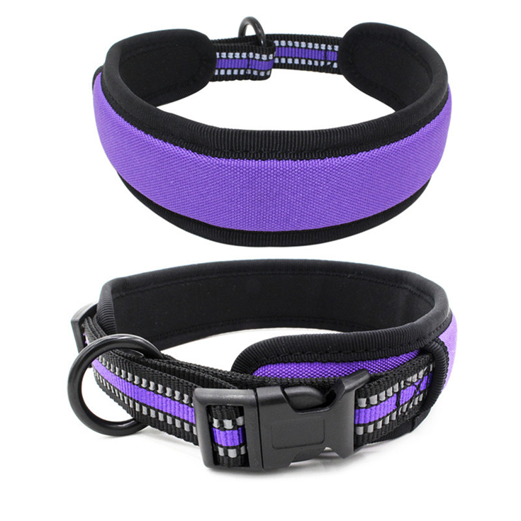 manufacturer Tartan print cheap adjustable pet dog leather collar with custom logo