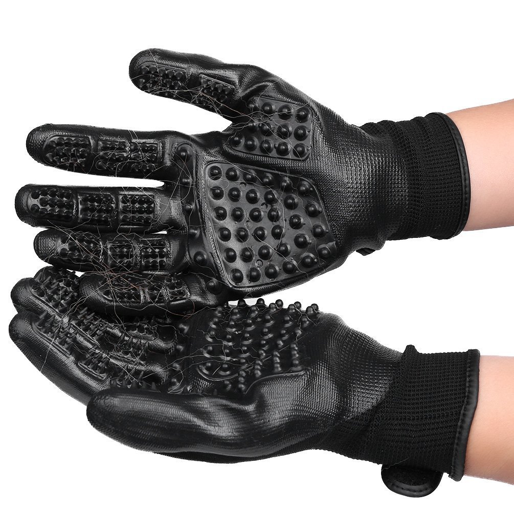 Pflege Handschuh Hund Gloves For Dog Cat Handle Luva Removedora De Pelos Pet Grooming Cats Dogs