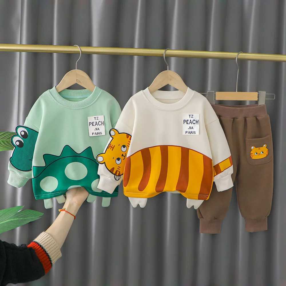 Clothing Sets Children Clothing Baby Boy Sets 2022 New Spring Kids Boys Clothes Cartoon Top+Pants 2Pcs Sport Suit For Girls Clothes 1-4 Years H241126