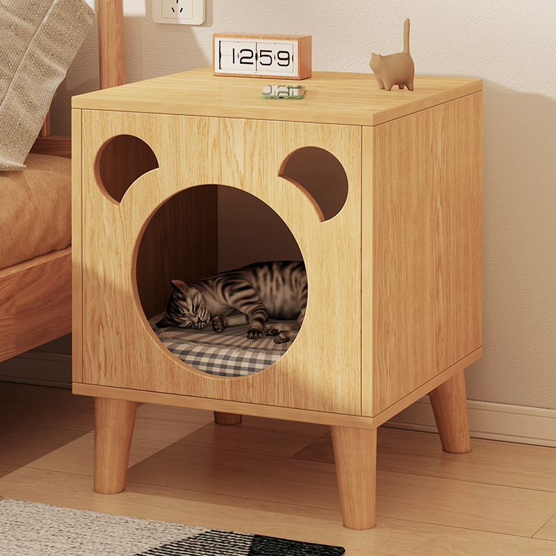 wood cat house