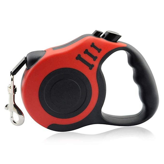 Bone Logo Retractable for travel with Small and Medium Dogs Never Twisted Dog Leash