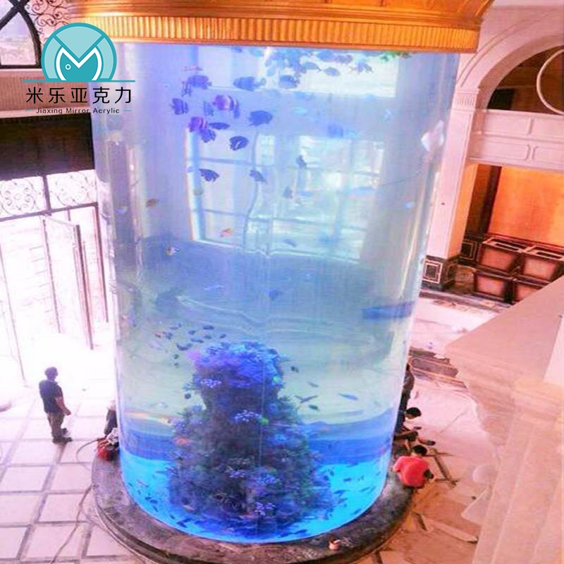 Fancy Clear Large Round Acrylic Fish Tank Aquarium