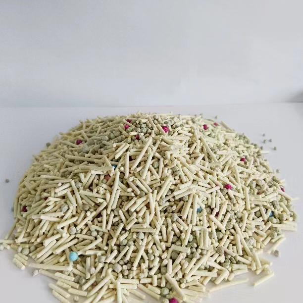 Natural Strong-Clumping Cat Litter Odor Control Dust-Free Mixed Starch Flushable Corn Starch Cats Toilet