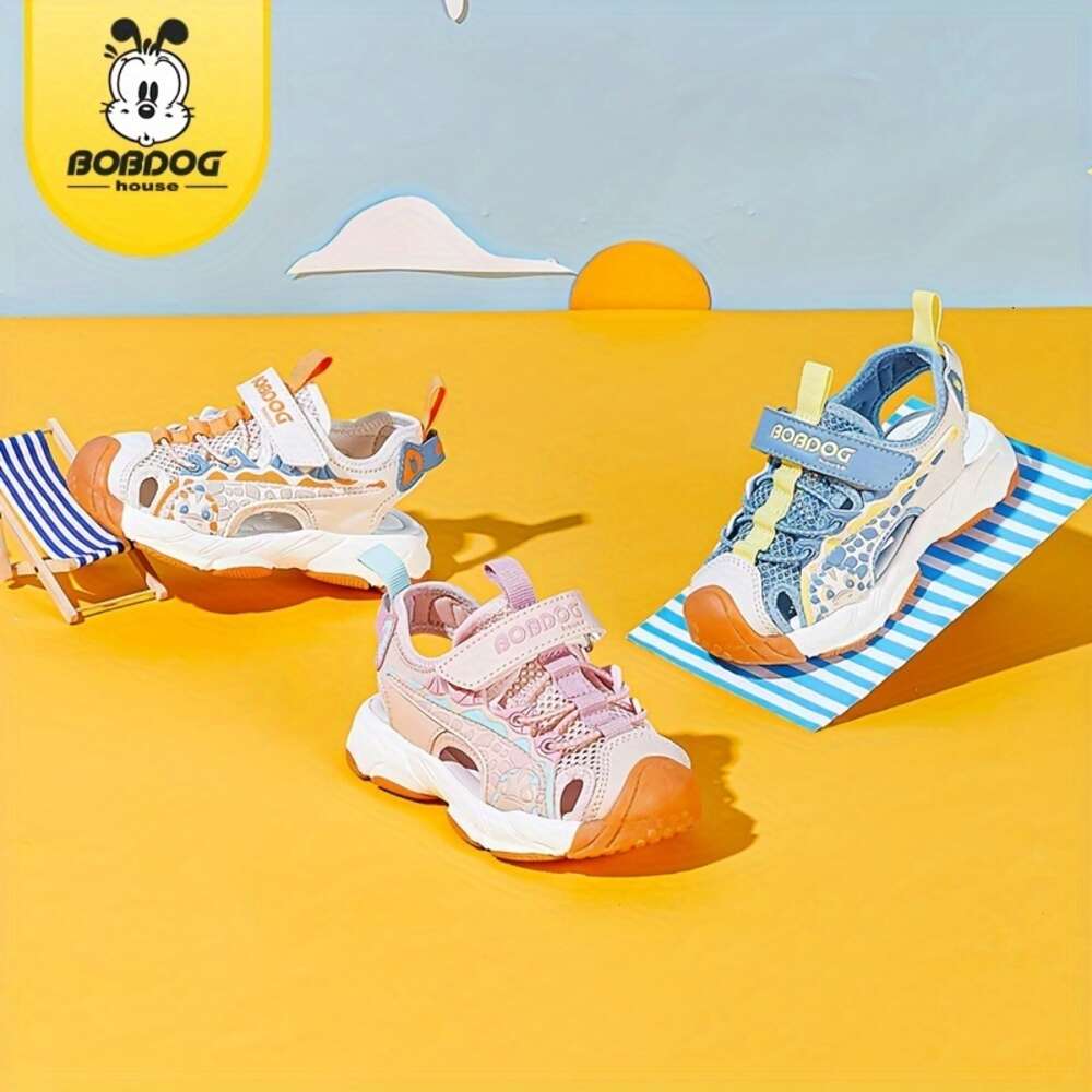 BOBDOG House Unisex Kid's Close Toe Breathable Sandals Comfy Durable Beach Water Shoes for Boy's & Girl's Outdoor Activities BJ22655