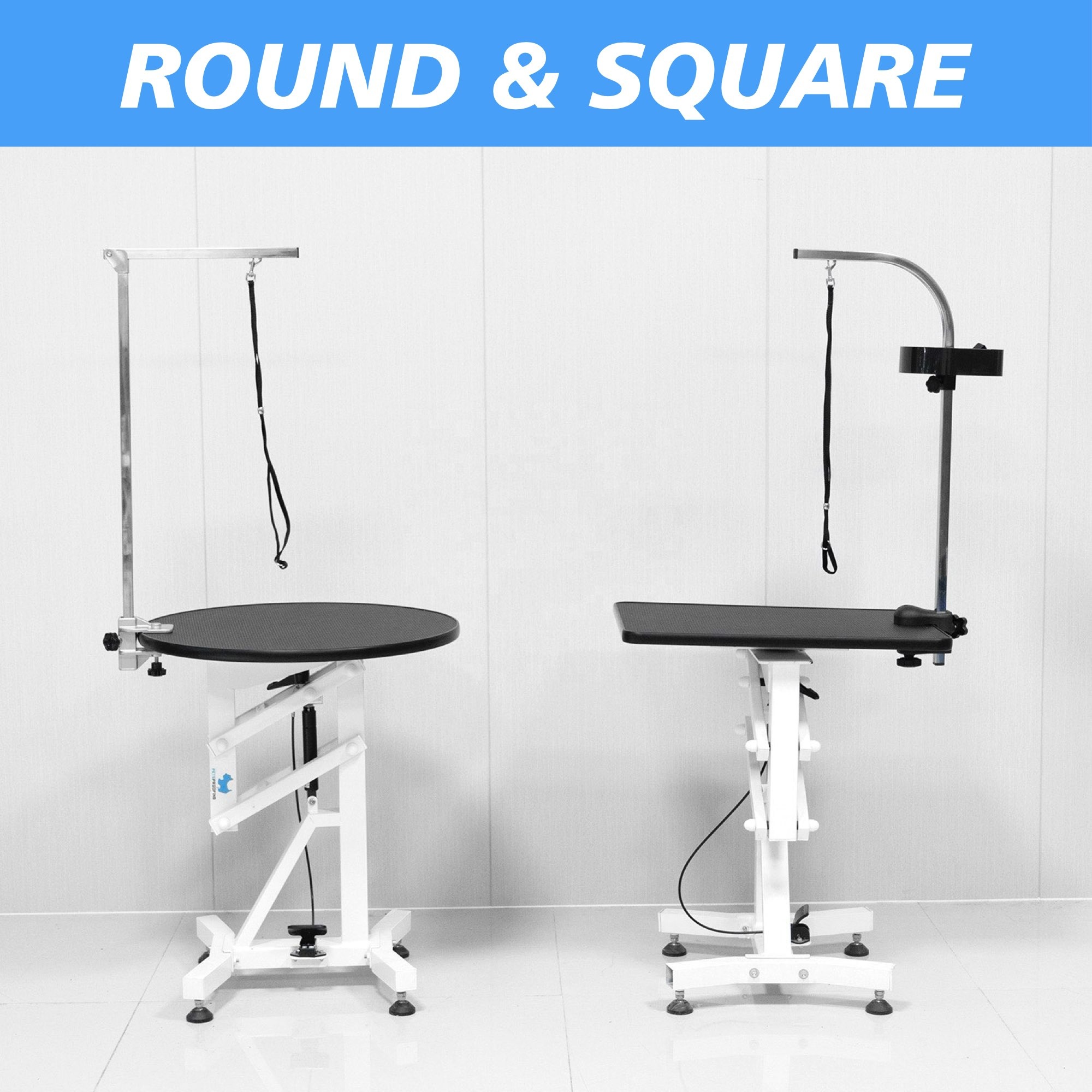 Petsproofing Portable Veterinary Vet Hospital Round Grooming Table Home Electric Metal Spray Small Pets Pet Grooming Table
