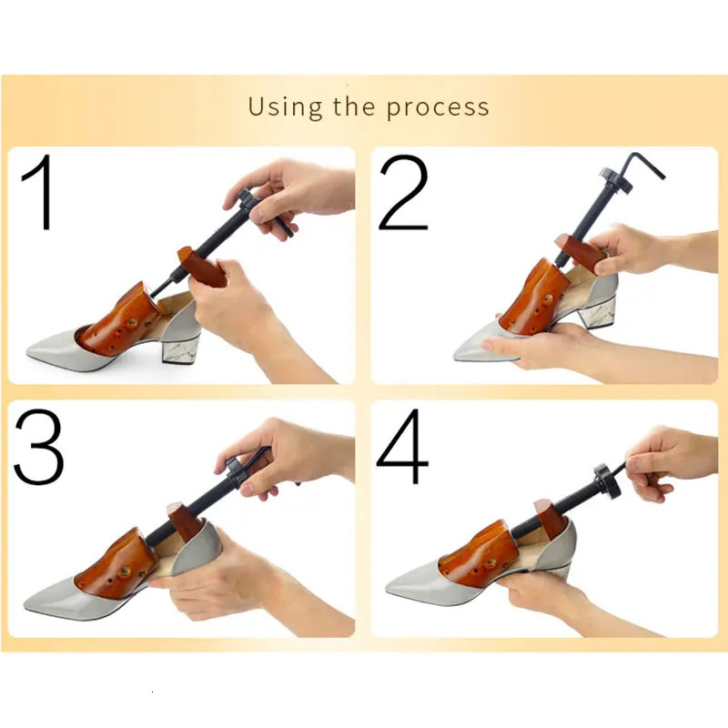 FamtiYaa 1Pcs Wooden Shoe Stretching Machine Adjustable Mens and Womens Flat Pump Boots Expander Shape Shoe Rack 241126