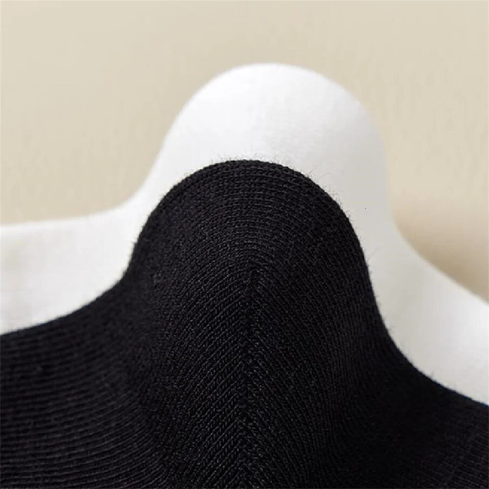 10 pairs of mens organic cotton high-quality white black business casual spring/summer womens long/short tube socks 241126