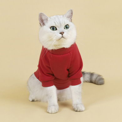 Pet Hoodie Autumn New Comfortable Breathable Warm Plush Dog Clothes Small Dog Wholesale Cat Clothes
