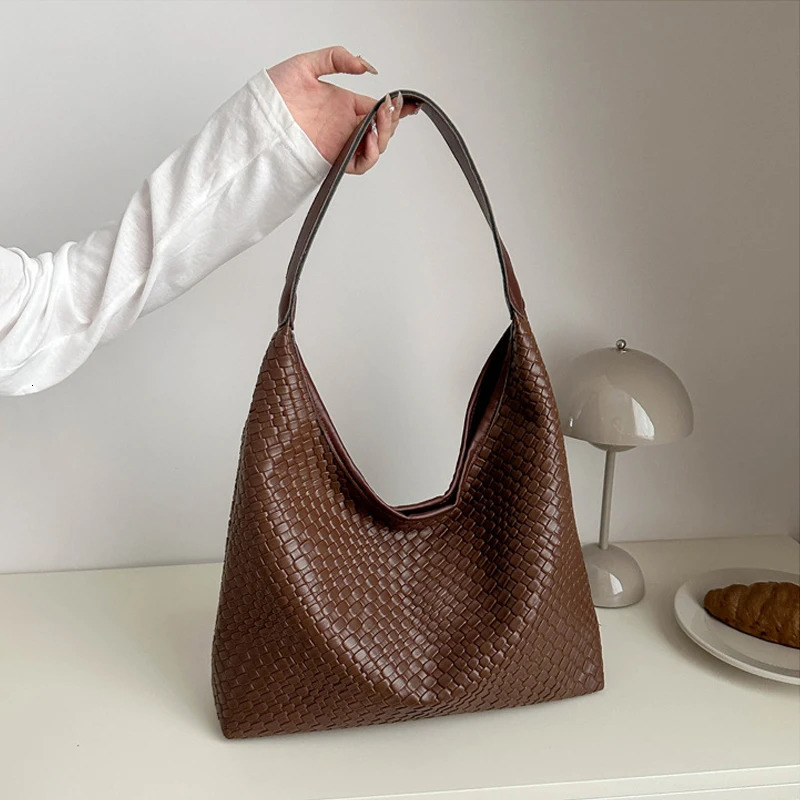 Fashion Woven Commute Minimalist Tote Bag SpecialInterest n Underarm Large Capacity Shoulder 241125