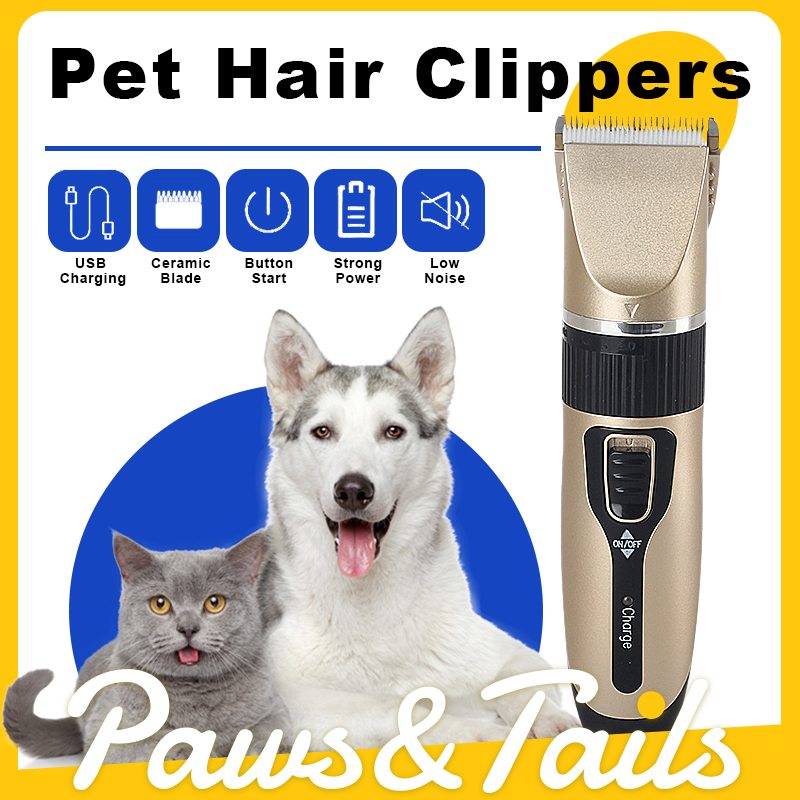 Quality Assurance Electric Pusher Pet Trimmer Rechargeable Dog Hair Clipper Electric