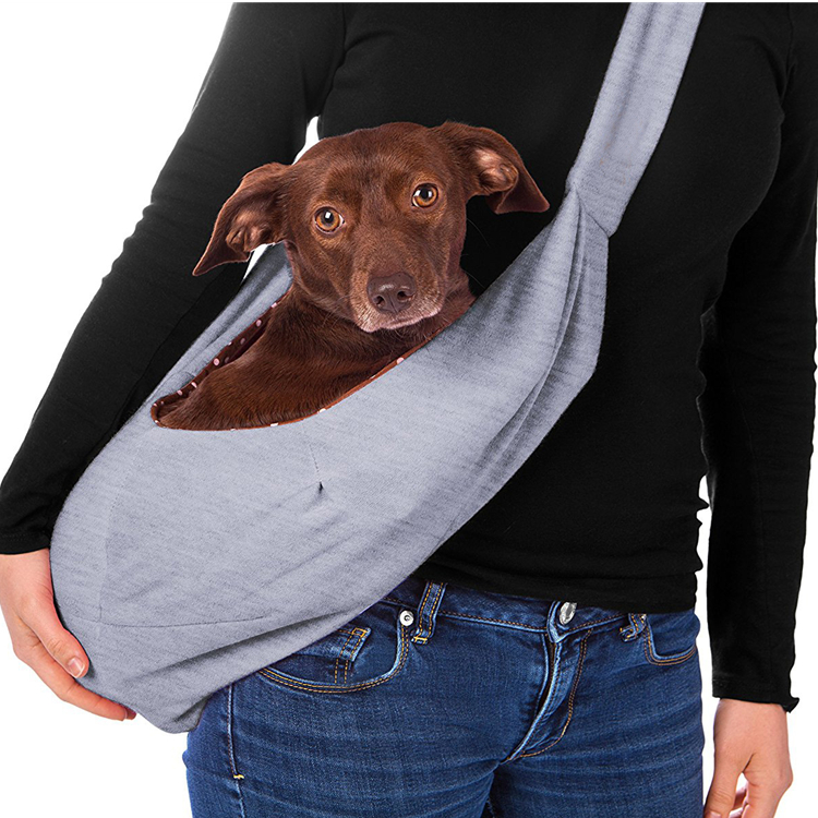 SAMPLE Hot Sale Outdoor Travel Soft Pouch Hands Free Reversible Pet Sling Carrier for Small Dogs Cats Puppy