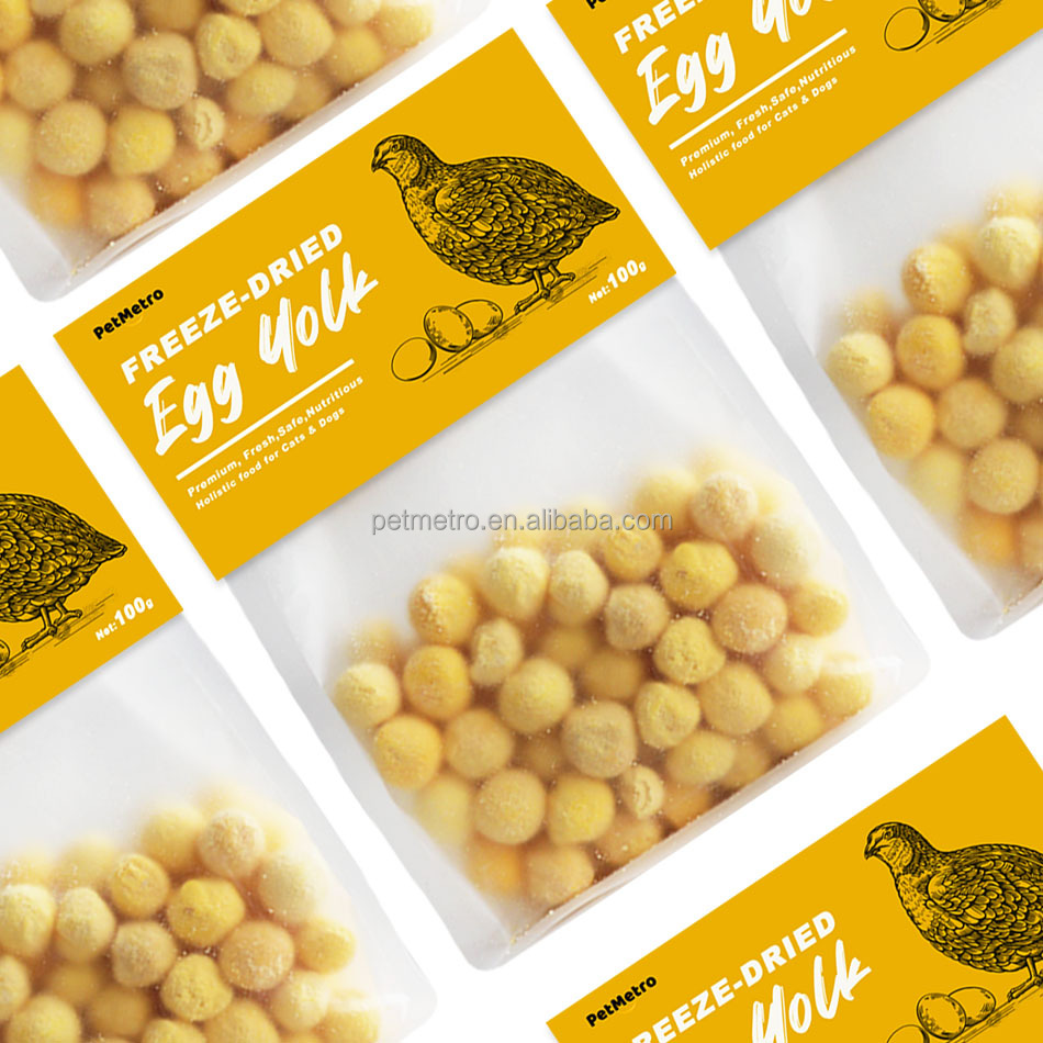 Factory supply wholesale quail egg yolk cat snacks rich in animal lecithin cat love to eat