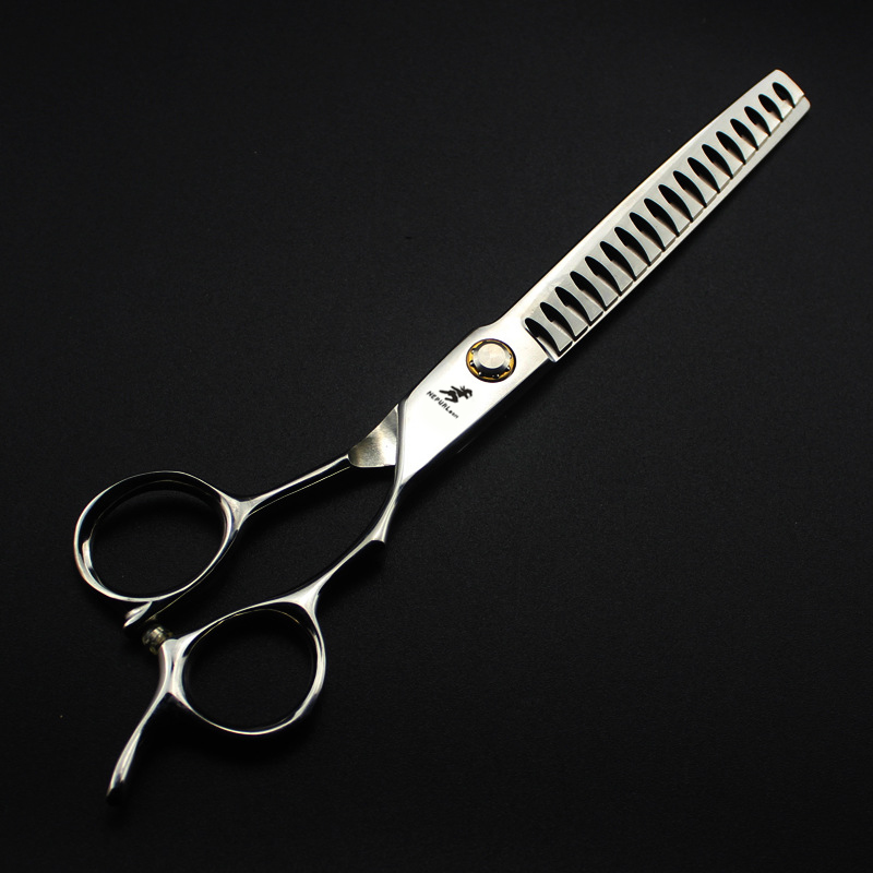 7.0 inch Bearing screw XGLZ-70 JP440C Veterinary Animal Shaped Scissors Pet Grooming Scissors Dense tooth scissors Fish bone