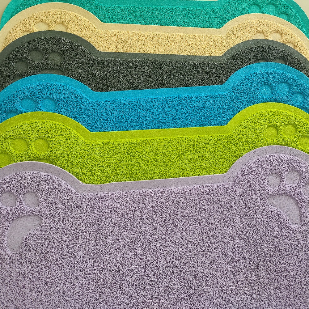 Food Feeding Mat Eco-friendly Soft Absorbent Shaggy Memory Foam Washable NEW Non Slip Silicone pet dog mat cushion