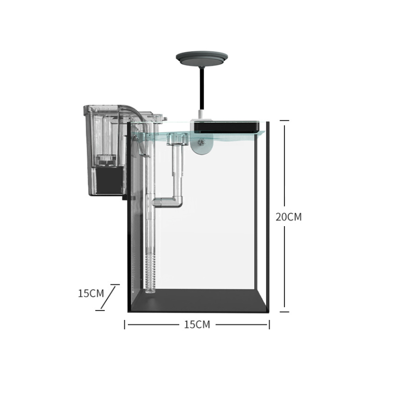 Mini Fish Tank Small Square Tank Glass Water-free Internet Celebrity Landscaping Ecological Creative Home Desktop Fish Tank