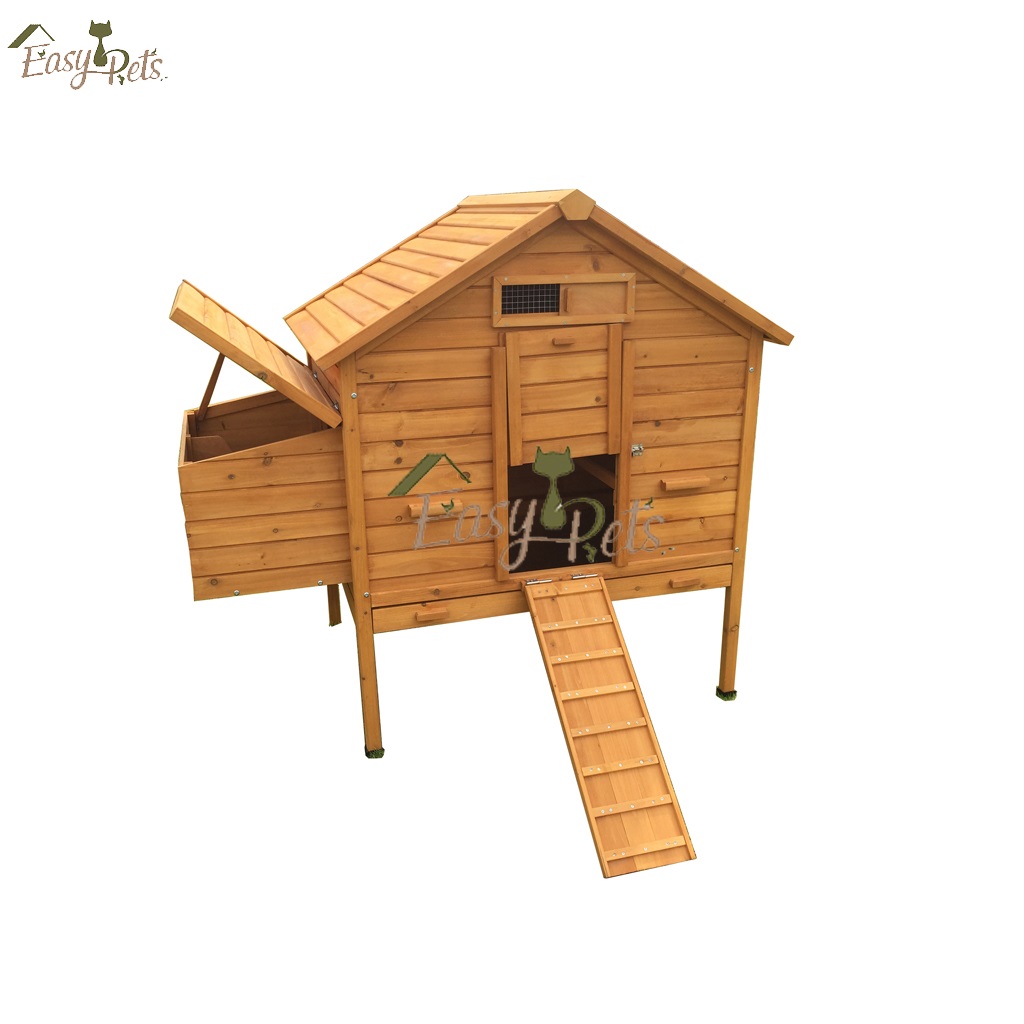 Garden Backyard Hen Wood Pet House bantam cock Poultry Cage Wooden Chicken Coop Wholesale with nesting box and outdoor run