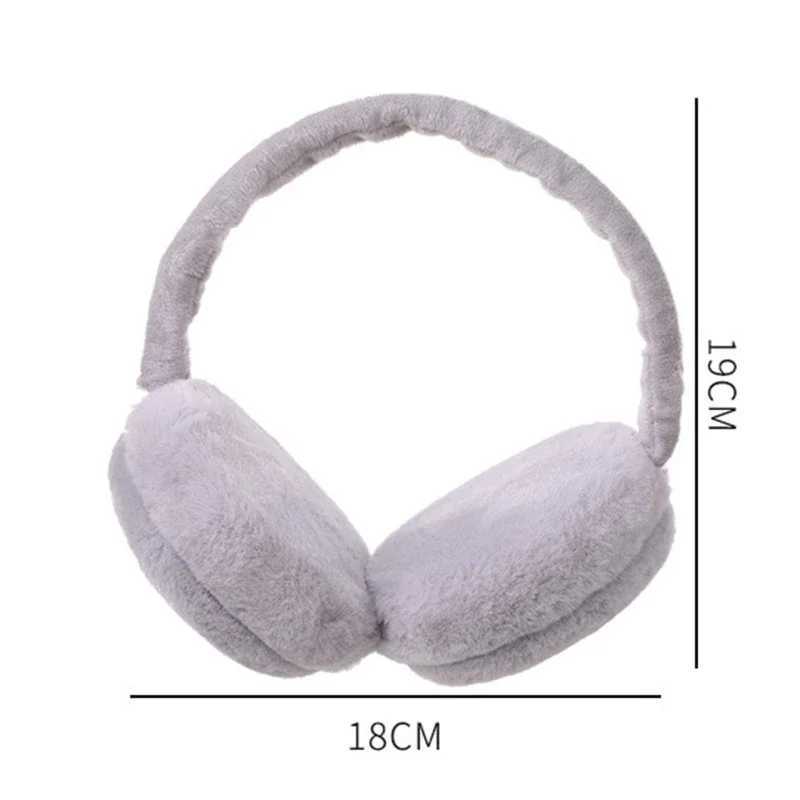 2022 New Soft Plush Ear Warmer Winter Warm Earmuffs for Women Fashion Solid Earfl Outdoor Cold Protection Ear-Muffs Ear CoverXJ241126