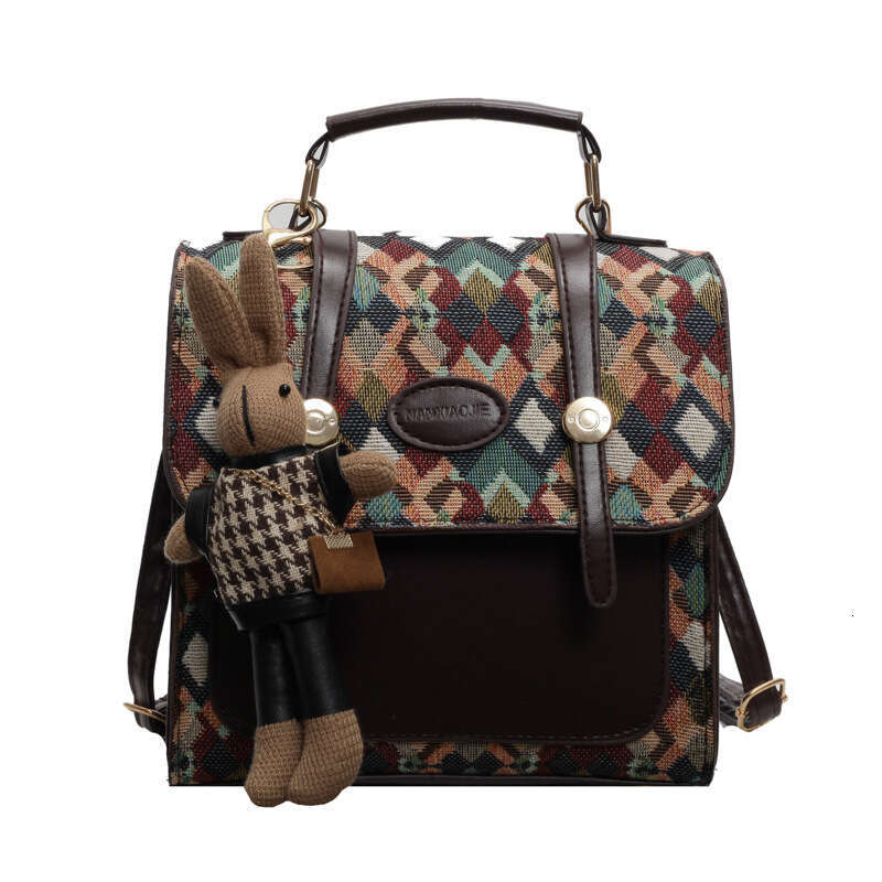 High end niche backpack women 2024 new fashionable crossbody bag for women, stylish and versatile, single shoulder hand