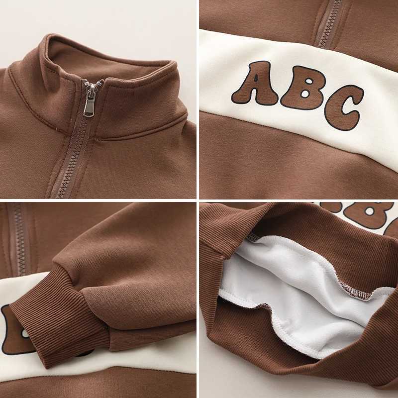 Clothing Sets 1-5 Years Spring Autumn Baby Boys Clothing Set Cotton Letter ABC Sweatshirt + Pants 2Pcs Suit For Kids Children Sport Outfits H241126