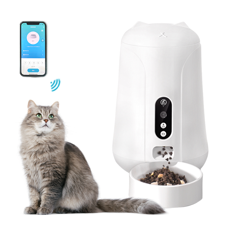 china bulk super Durable Plastic Double Pet Dog Bowl quantifiable Cat Food Bowl with Automatic pets Feeder Automatic Pet Feeder