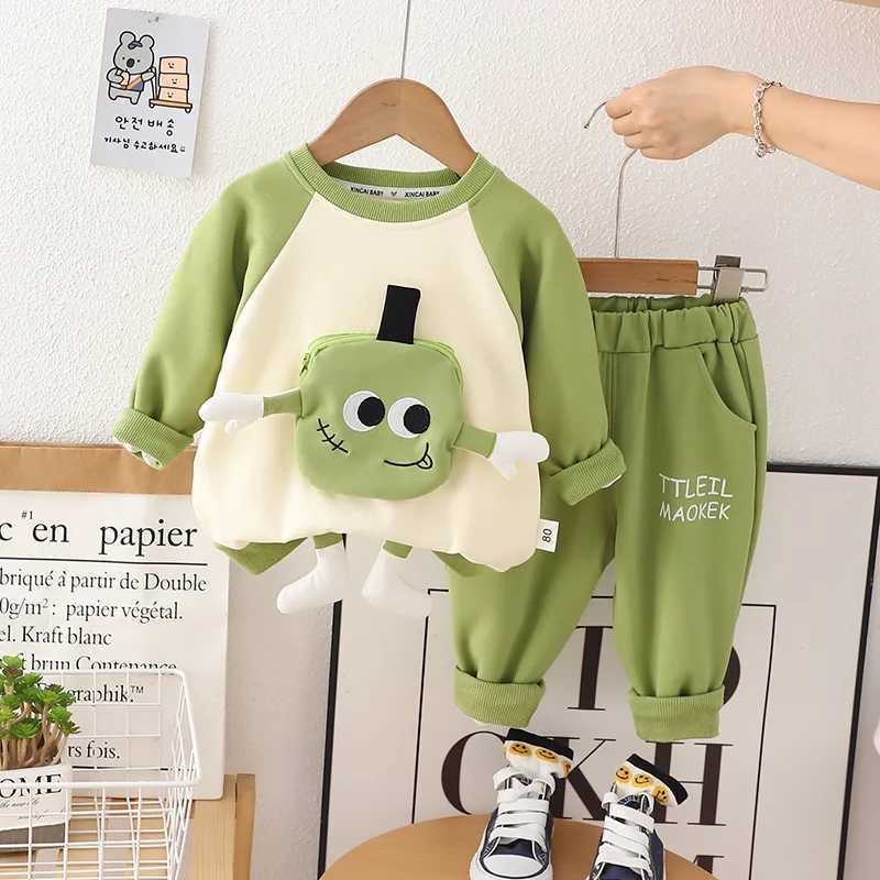 Clothing Sets Baby Boys Clothing Set Spring Autumn Sport Suits for Kids Cartoon 3D ket Sweatshirts Pants 2Pcs Tracksuits for Boy Outfits H241126